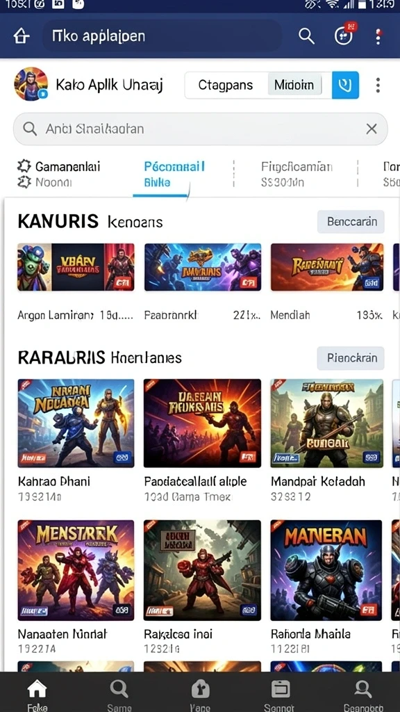 Level yang beragam dan penuh tantangan.