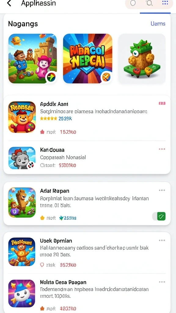 Tampilan awal aplikasi dengan grafis yang menarik.