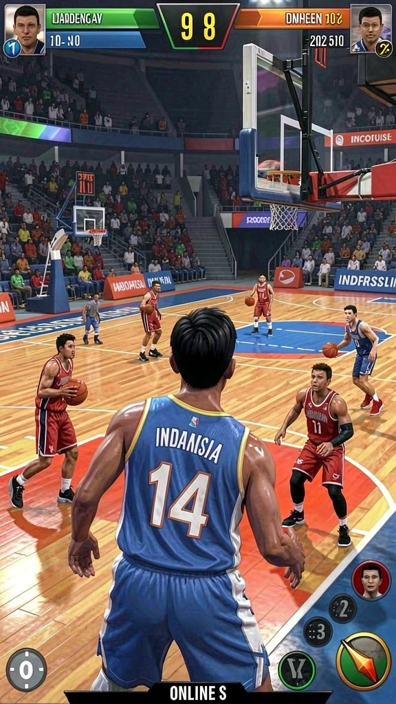 Aksi seru saat bertarung dengan musuh dalam game.