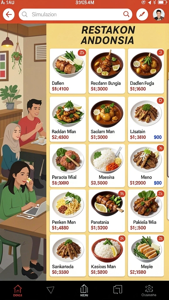 Interaksi sosial dalam mode multiplayer.