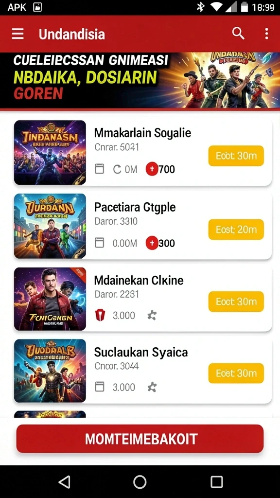 Screenshot menampilkan antarmuka permainan yang menarik.