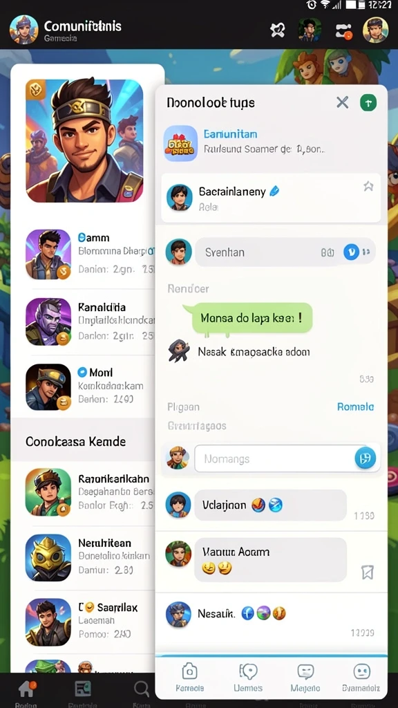Grafis yang menawan dan penuh warna.