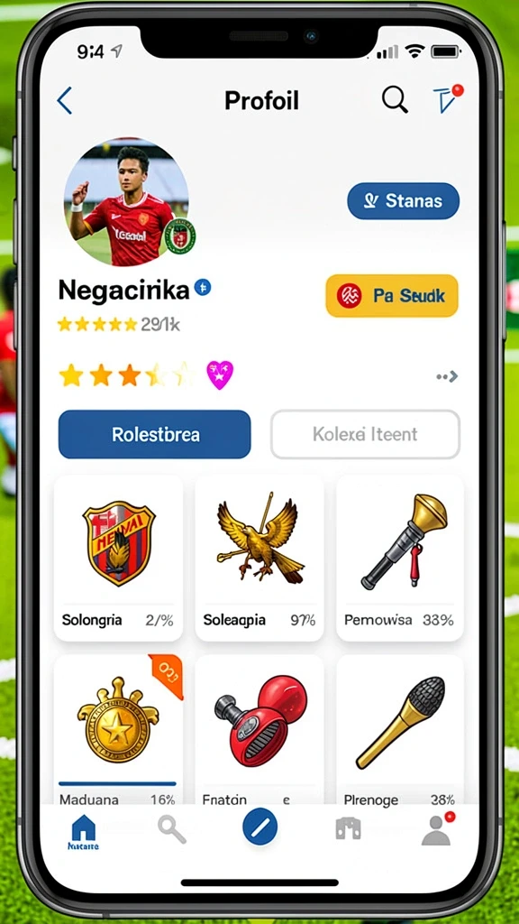 Karakter seru dengan desain unik.