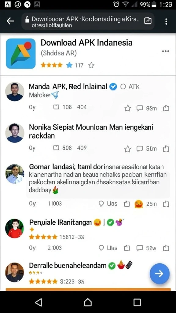 Tampilan utama permainan yang menarik.