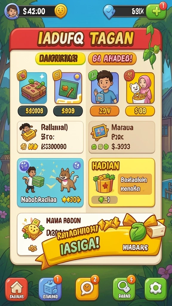 Berbagai pilihan permainan yang menghibur untuk semua kalangan.