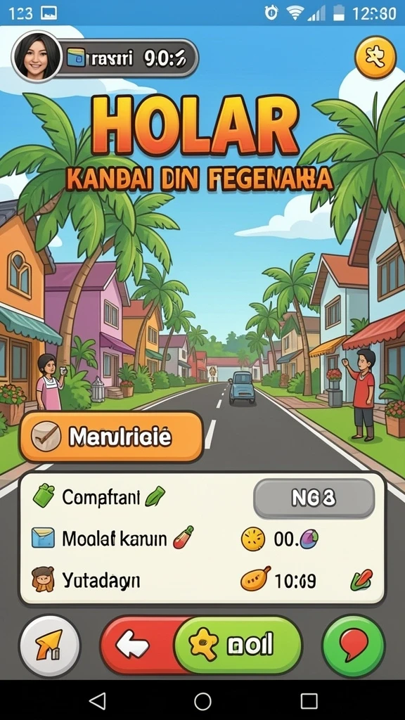 Tangkapan layar menampilkan variasi permainan yang tersedia.