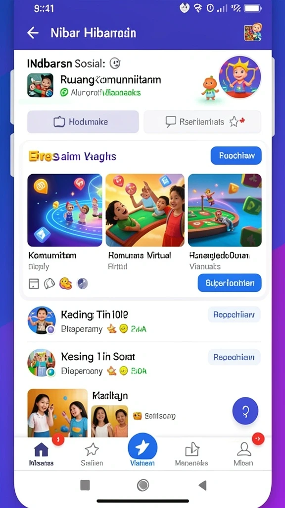 Tampilan antarmuka aplikasi yang menarik dan mudah dinavigasi.