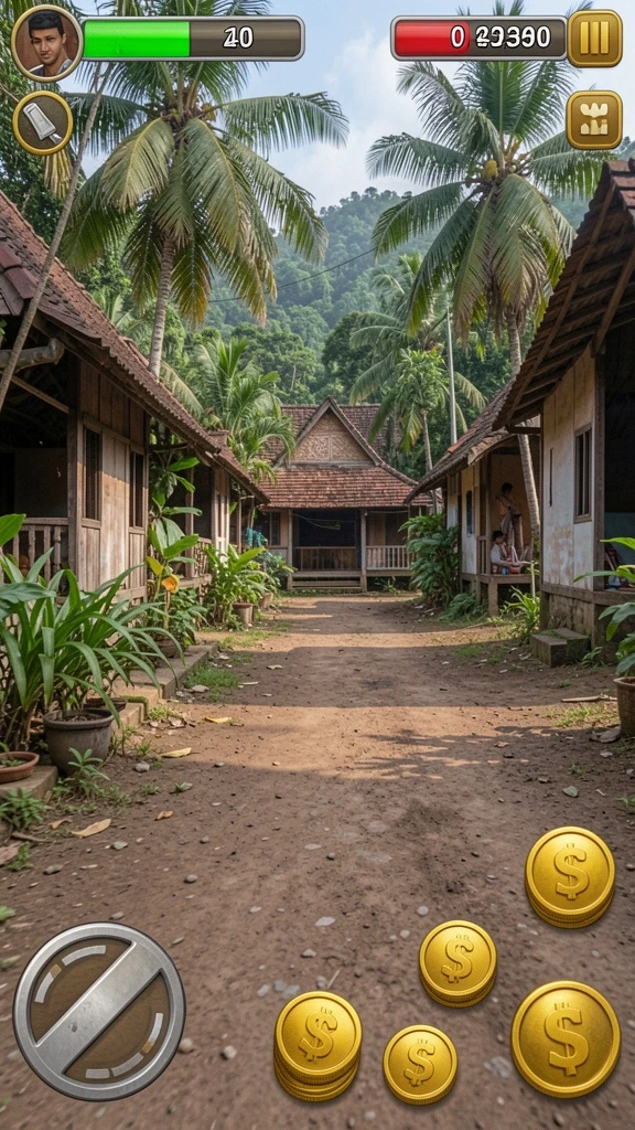 Tangkapan layar menampilkan aksi seru di level baru.