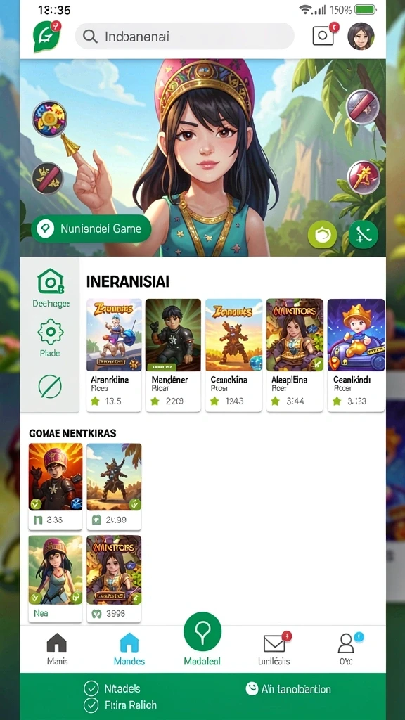 Karakter unik yang dapat diupgrade sesuai kebutuhan.