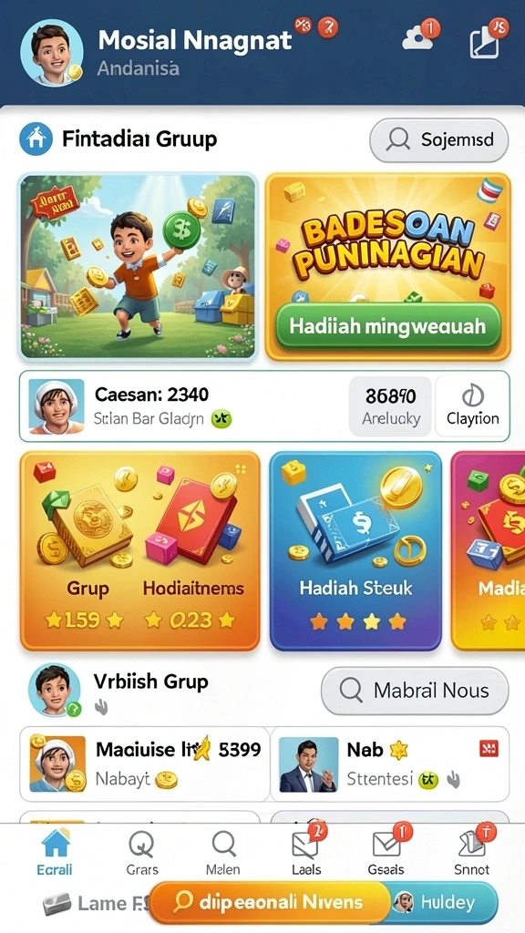 Menunjukkan mode permainan yang seru dan menantang.