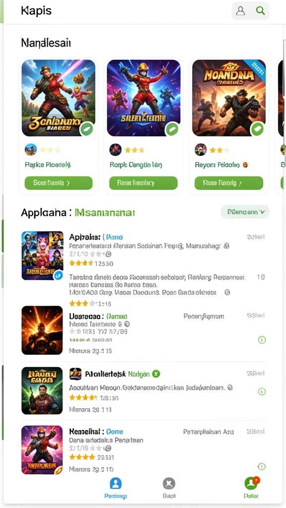 Karakter-karakter yang beragam dan menarik untuk dimainkan.