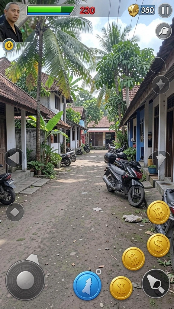Tangkapan layar menunjukkan momen petualangan seru saat melawan musuh.