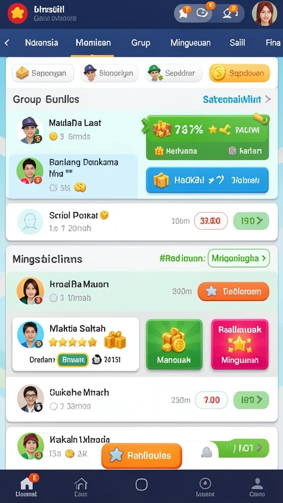 Pengalaman bermain yang seru dengan berbagai tantangan.