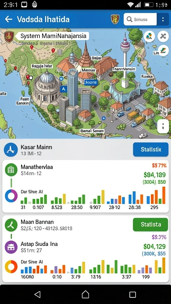 Tampilan grafis yang memukau dalam game.
