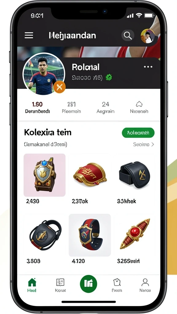 Tampilan awal Y89 yang memikat dan interaktif.