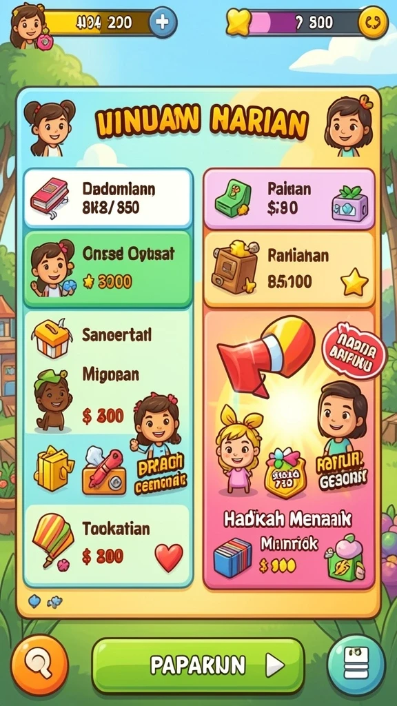 Tampilan antarmuka yang menarik dan ramah pengguna.